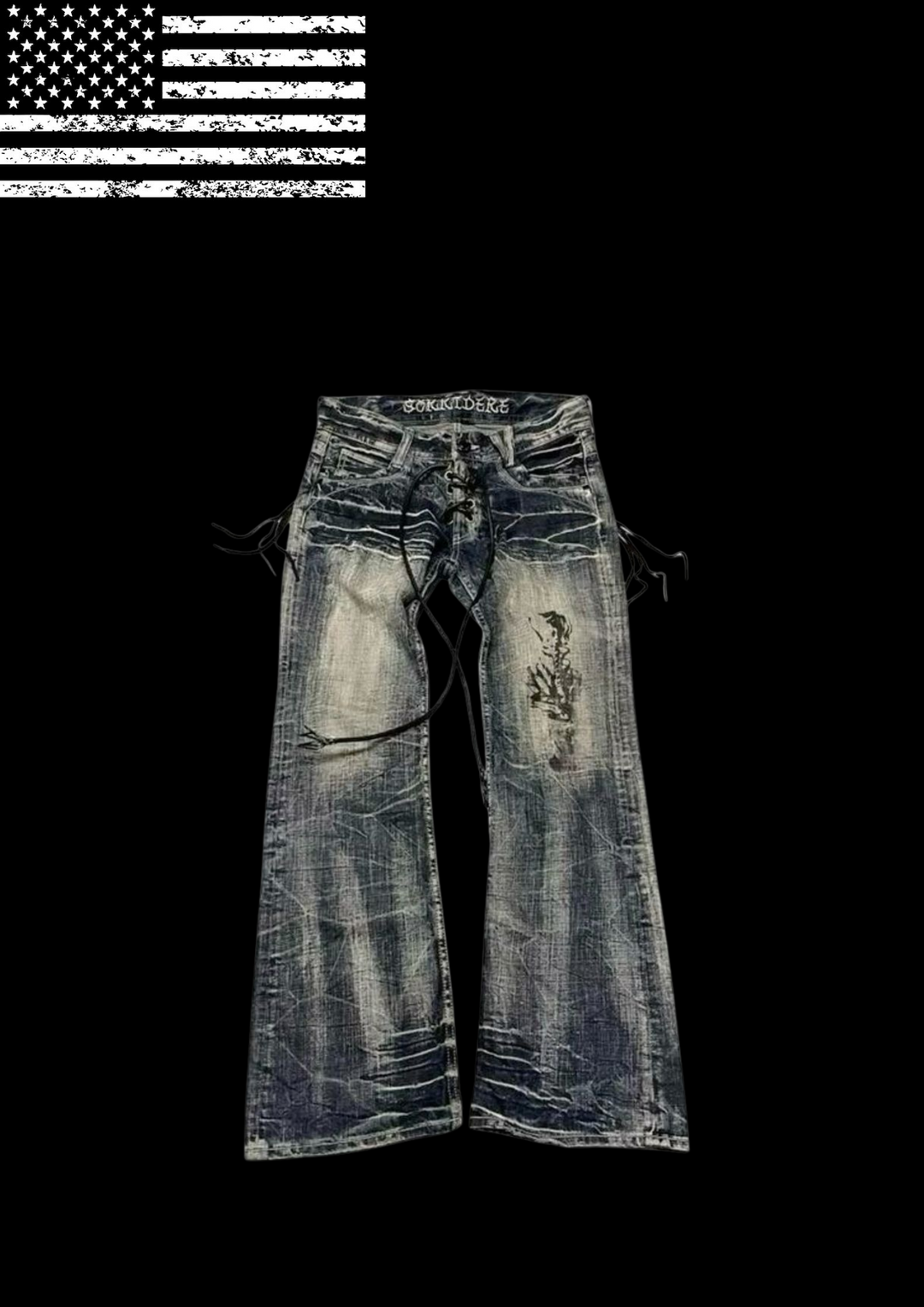 ‘LXCED’ FLARED JEANS 𖦏